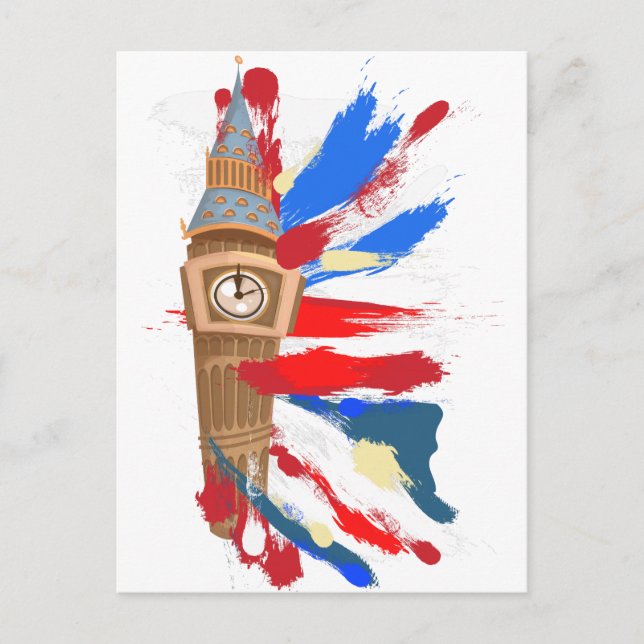 Big Ben Westminster Clock Tower Postcard (Front)