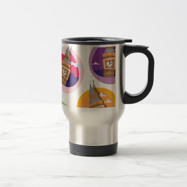 Big Ben Westminster Clock Tower Travel Mug (Right)