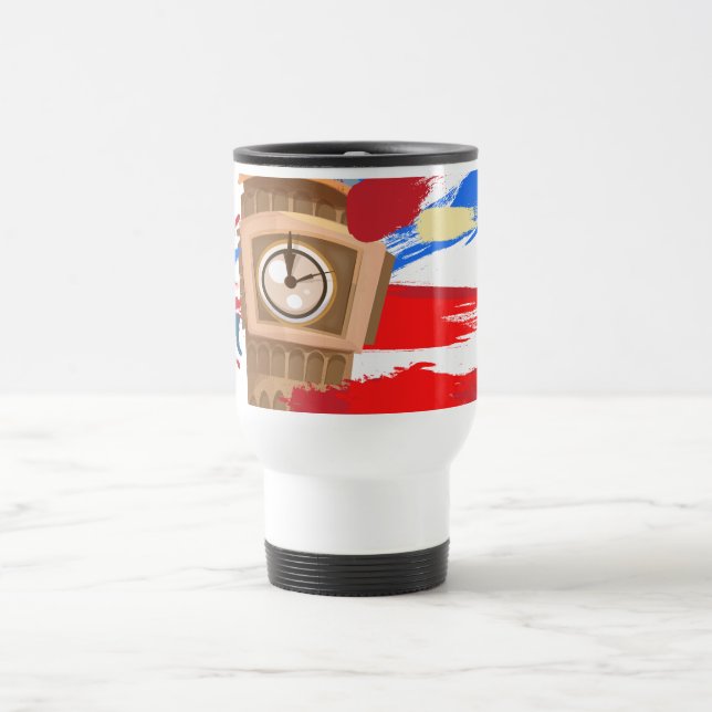 Big Ben Westminster Clock Tower Travel Mug (Center)
