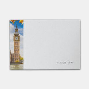 Big Ben With Autumn Leaves, London Post-it Notes