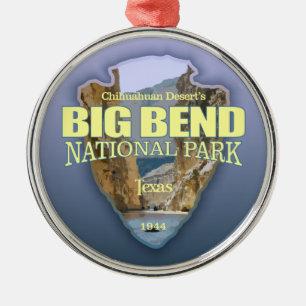 Big Bend National Park (arrowhead) Metal Tree Decoration