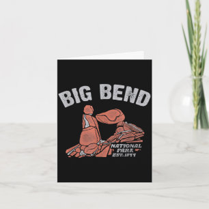 Big bend national park balanced rock vintage card