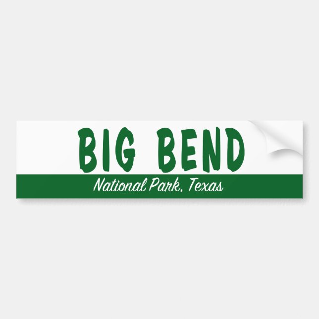 Big Bend National Park Bumper Sticker (Front)
