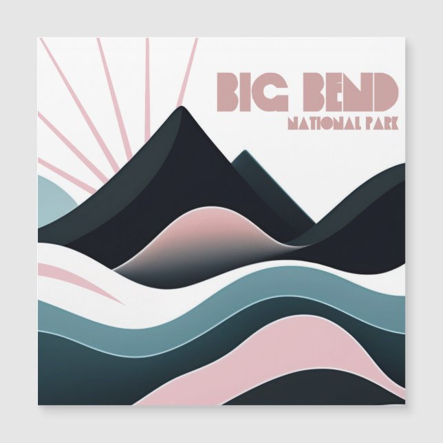 Big Bend National Park Coloured Hills (Front)