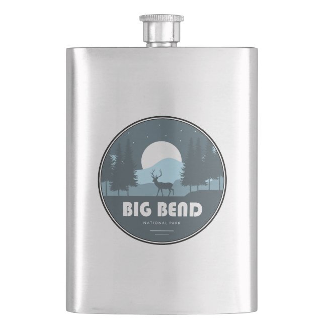Big Bend National Park Deer Hip Flask (Front)