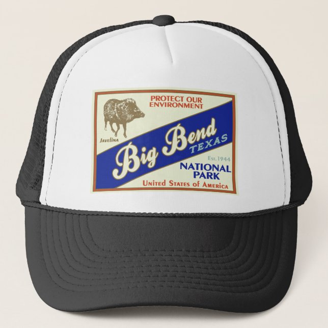 Big Bend National Park (Javelina) Trucker Hat (Front)