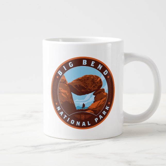 Big Bend National Park Large Coffee Mug (Right)