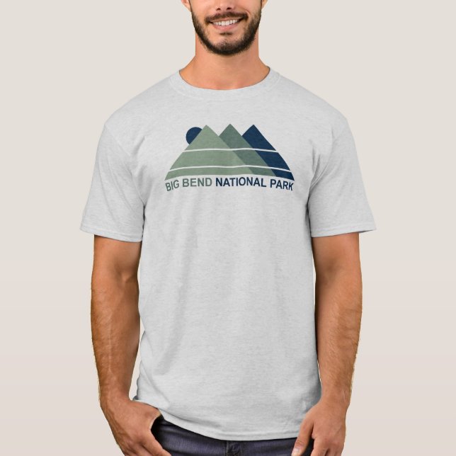 Big Bend National Park Mountain Sun T-Shirt (Front)