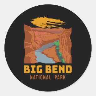 Big Bend National Park Novelty Classic Round Sticker