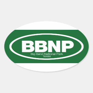 Big Bend National Park Oval Sticker
