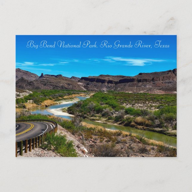 Big Bend National Park Rio Grande River Texas Postcard (Front)