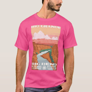 Big Bend National Park Rio Grande Vintage Travel D T-Shirt