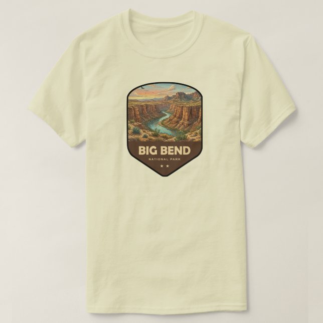 Big Bend National Park Shield T-Shirt (Design Front)
