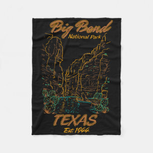 Big Bend National Park Texas Camping Hiking Nature Fleece Blanket