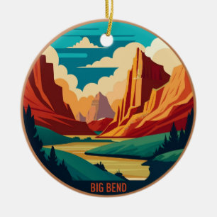 Big Bend National Park Texas Ceramic Tree Decoration