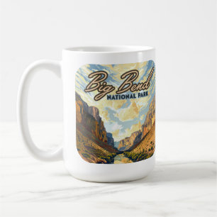 Big Bend National Park Texas Desert Retro Coffee Mug