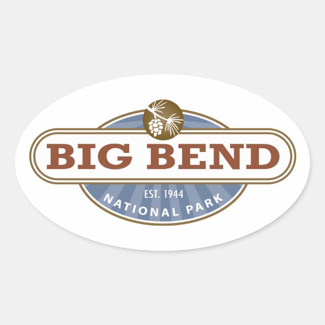 Big Bend National Park Texas Oval Sticker (Front)