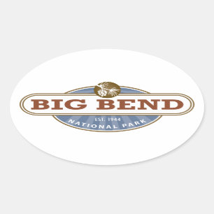 Big Bend National Park Texas Oval Sticker