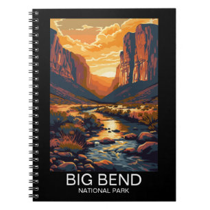 Big Bend National Park Texas Retro Travel Notebook