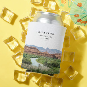 Big Bend National Park Wedding Favor Custom Can Cooler