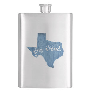 Big Bend National Park Wood Grain Hip Flask