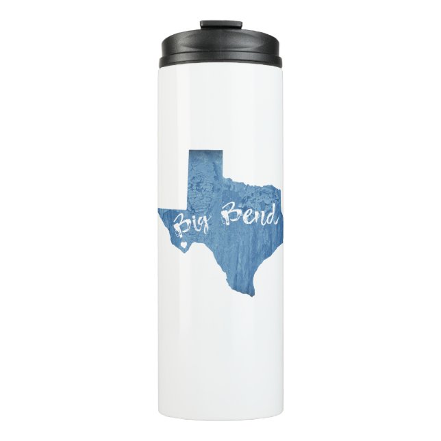 Big Bend National Park Wood Grain Thermal Tumbler (Front)