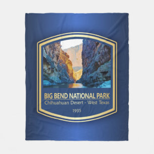 Big Bend NP (PF1) Fleece Blanket
