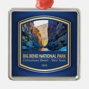 Big Bend NP (PF1) Metal Tree Decoration