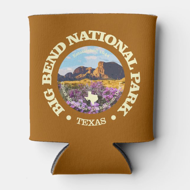 Big Bend NP (rd)2 Can Cooler (Front)