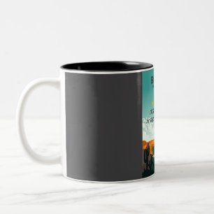 Big Bend One Star Review Subpar National Park Post Two-Tone Coffee Mug