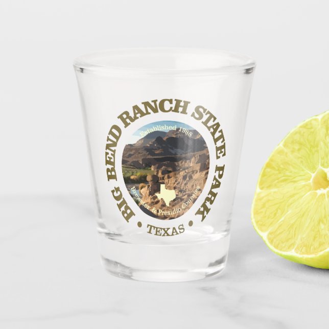 Big Bend Ranch SP Shot Glass (Front)