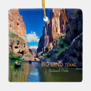 Big Bend Texas National Park Mariscal Canyon Ceramic Tree Decoration