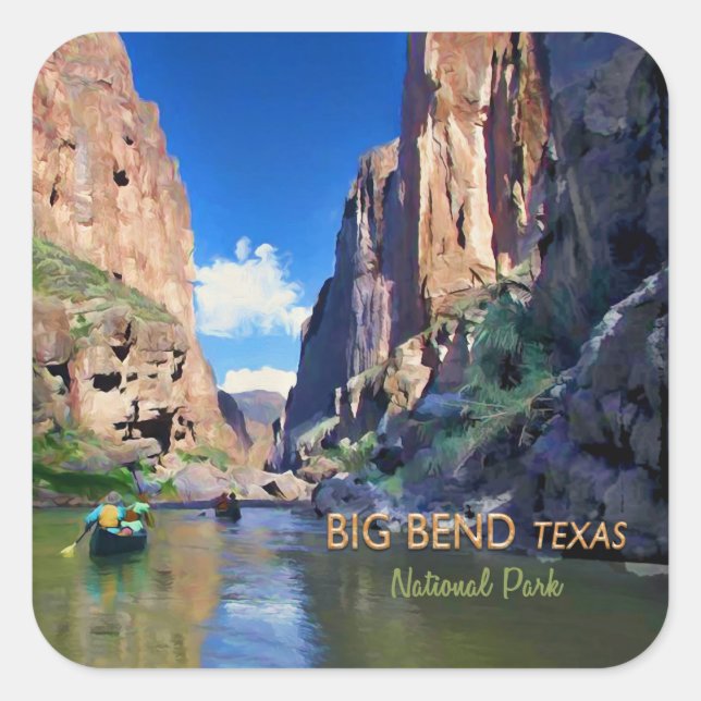 Big Bend Texas National Park Mariscal Canyon Square Sticker (Front)