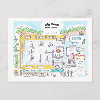 Big Bend Yoga by Jzikah Postcard