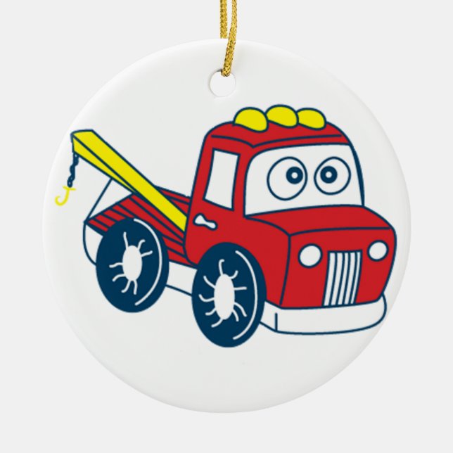 Big Bertha Tow Truck Ornament (Front)