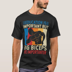 Big Biceps Muscle Gym lover Humour T-Shirt