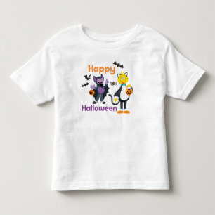 Big Bird and Count   Happy Halloween Toddler T-Shirt