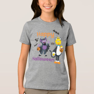 Big Bird and Count   Happy Halloween Tri-Blend Shirt