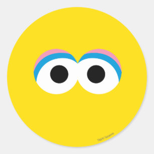 Big Bird Big Face Classic Round Sticker