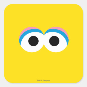 Big Bird Big Face Square Sticker