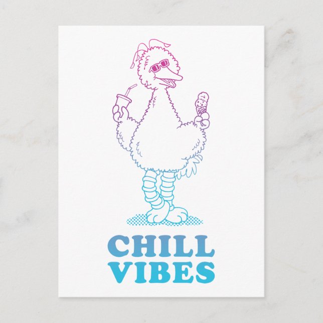 Big Bird | Chill Vibes Postcard (Front)