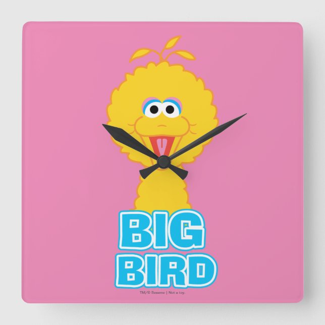 Big Bird Classic Style Square Wall Clock (Front)