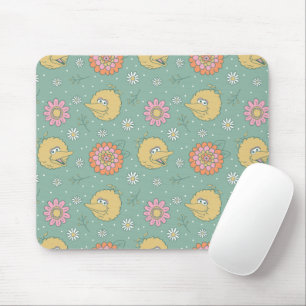 Big Bird   Good Vibes Floral Pattern Mouse Mat