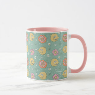 Big Bird Good Vibes Floral Pattern Mug
