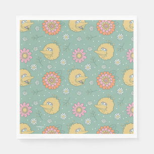 Big Bird   Good Vibes Floral Pattern Napkin