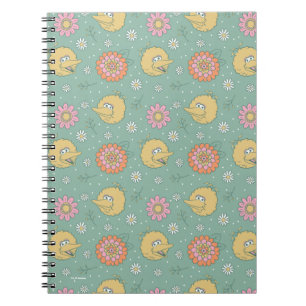 Big Bird Good Vibes Floral Pattern Notebook
