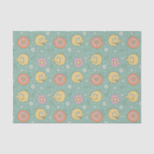 Big Bird Good Vibes Floral Pattern Tissue Paper