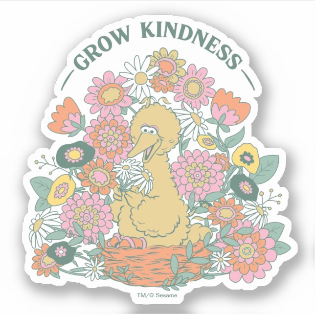 Big Bird | Grow Kindness Floral Graphic (Front)