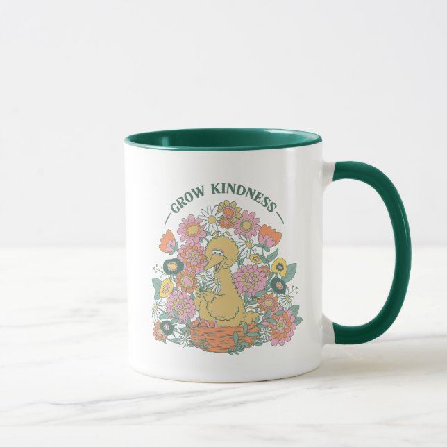 Big Bird | Grow Kindness Floral Graphic Mug (Right)