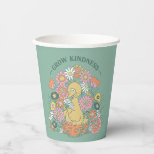 Big Bird   Grow Kindness Floral Graphic Paper Cups